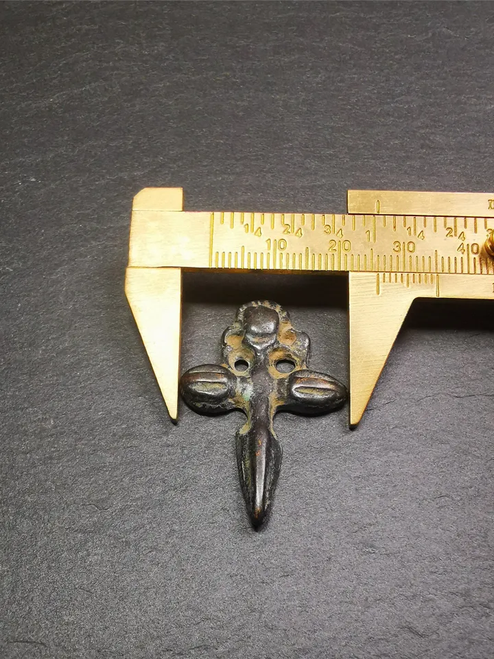 Gandhanra Vintage Phurba Amulet,Kila(Dorje Phurba) Pendant,Tibetan Budhist Ritual Implement,made of Thokcha,60 Years Old