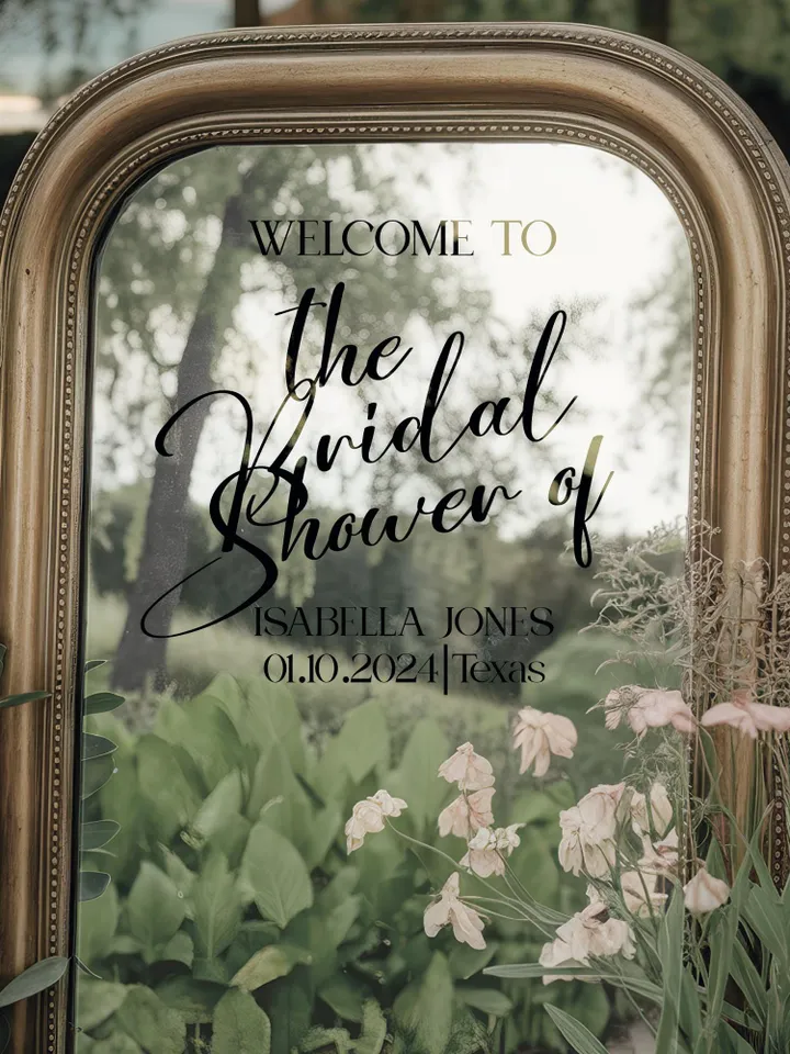 Bridal Shower Welcome Sign Decoration mir3