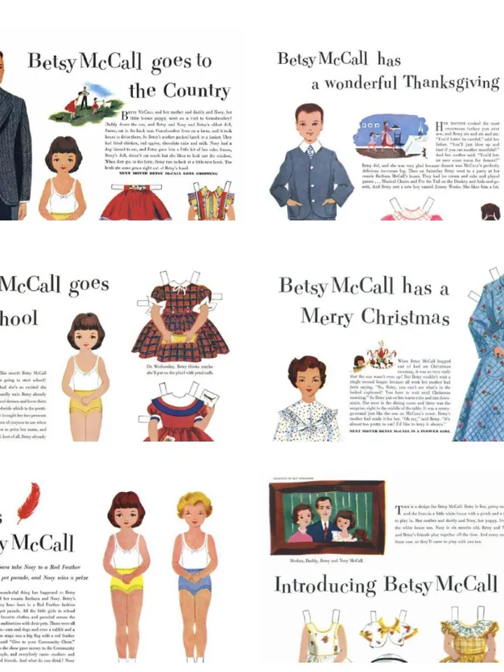 Paper Doll Betsy Digital Download PDF