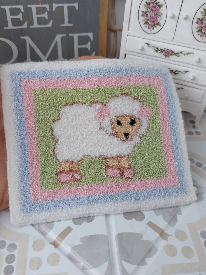 Miniature carpet for a dollhouse