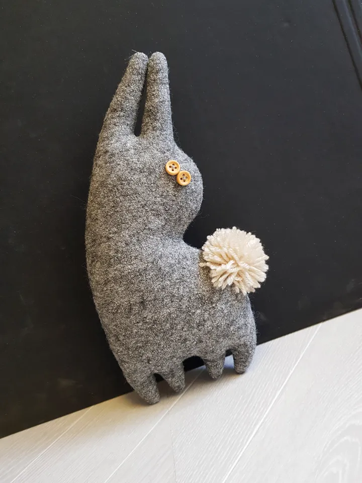 bunny sewing pattern pdf, rag doll tutorial in English, stuffed animal sewing diy