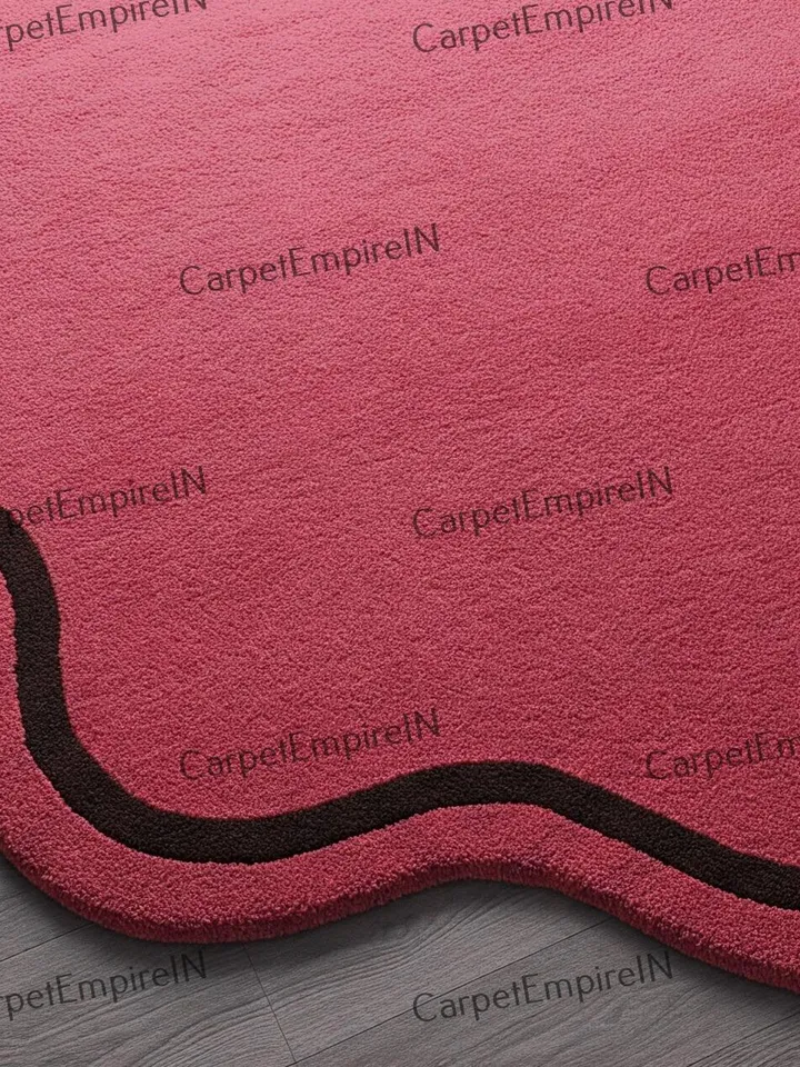Pink irregular rug - Modern Asymmetrical Floor Rug, Unique Shape Rug, Living room rug,Bedroomrug, 3x5,4x4,4x6,5x7,6x9,10x10,8x10,9x12,10x14