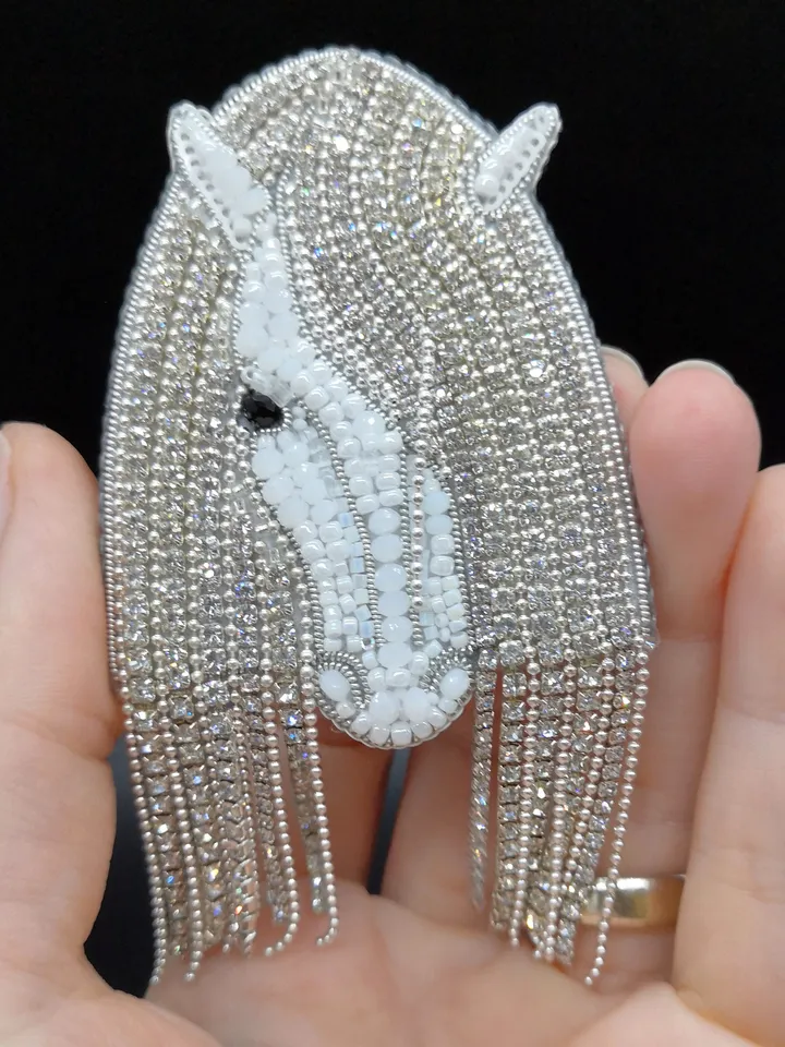 White Horse Brooch
