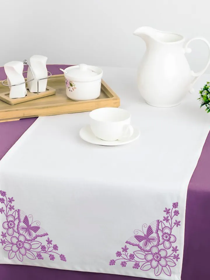 Floral corner embroidery designs Machine embroidery pattern 4 sizes, Embroidery files flower arrangement, Butterfly applique #R15