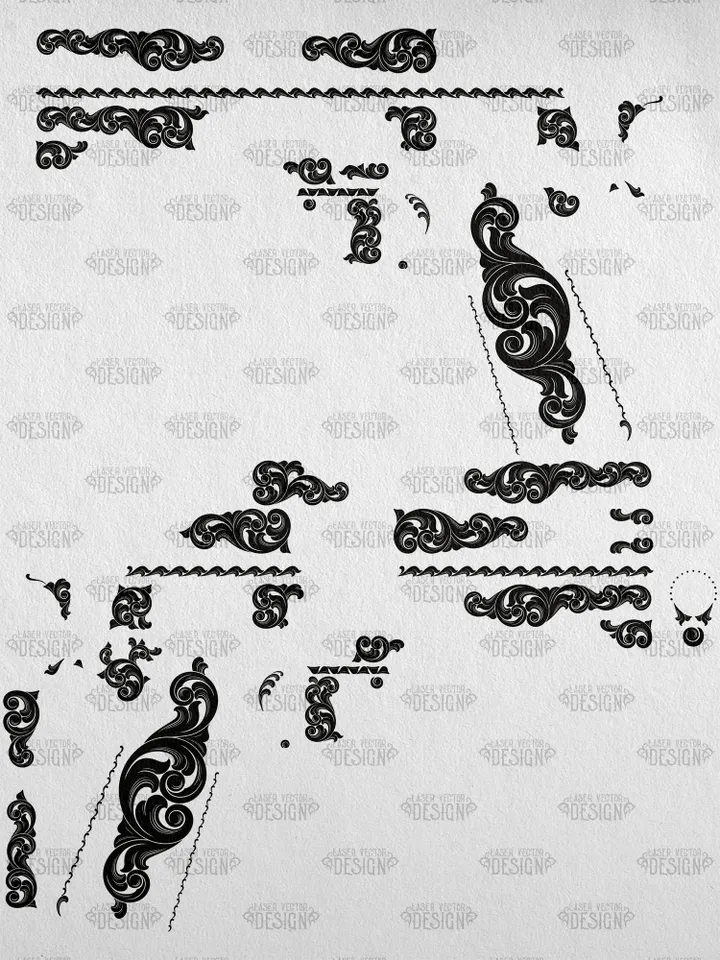 VECTOR DESIGN Colt 1911 government Scrollwork 13