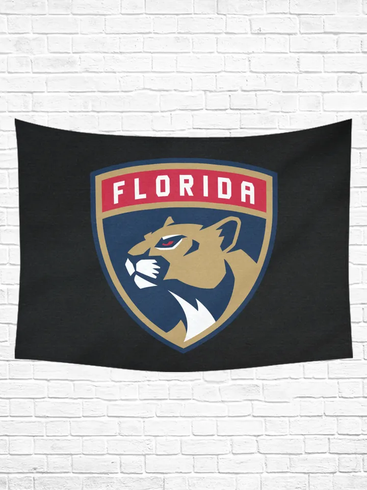 Panthers Wall Tapestry, Cotton Linen Wall Hanging