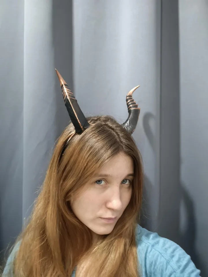 Dragon Horns, aged copper Devil Horns, Dragon Horns, Horns Headband, Fantasy Cosplay Horns for Halloween