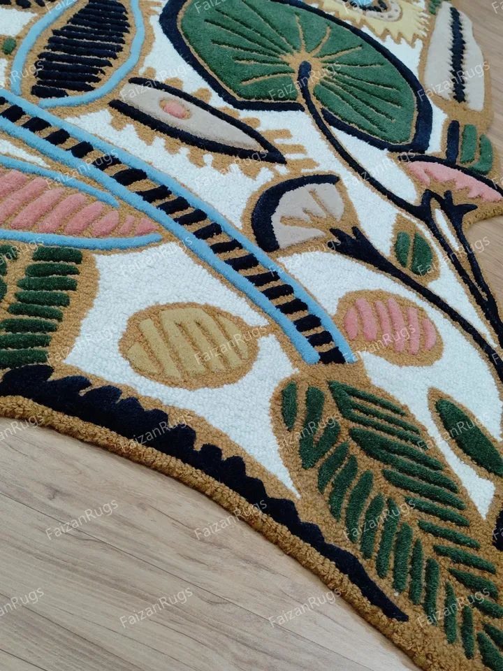 Buy 8x10 Aesthetic Hand Tufted Rug 100% Wool For Living Room, Bed Room, Kids Room In Any Size 10x14,9x12,8x10,6x9,5x8,3x5 Quick Up Guys!
