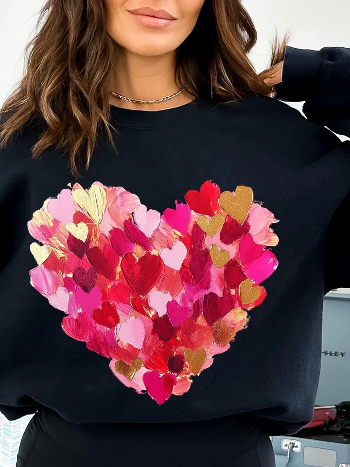 Valentine Day Heart Brushstroke png, Valentine png, Valentines day Png, xoxo png, valentine png designs, Coquette Valentine Png Trendy Vday
