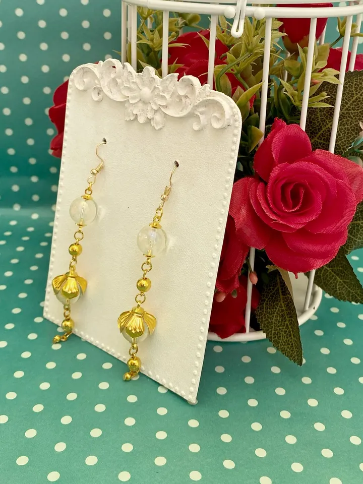 Vintage earrings. handmade.
