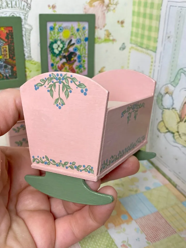 Doll furniture for a children's room. miniature dollhouse. 1:12.
