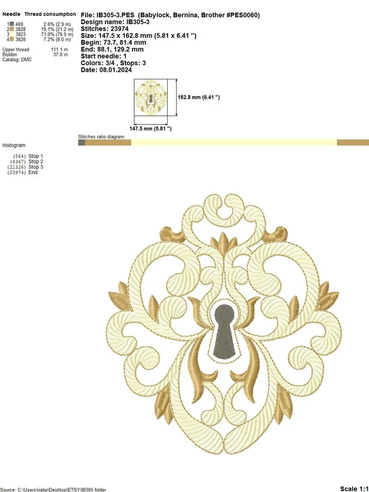 Brooches and Decoration, Home and clothing decor embroidery designs