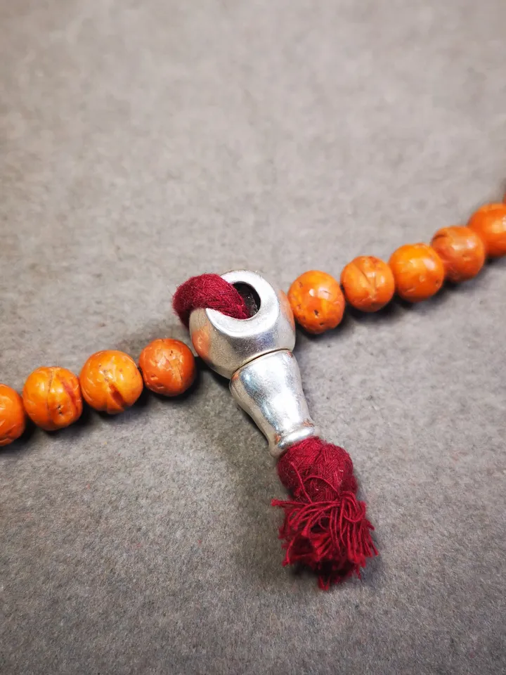 Gandhanra Tibetan Guru Bead,T-drilled 3-Hole Prayer Bead,Mala Bead,Connector Bead for Buddhist Bead Accessories