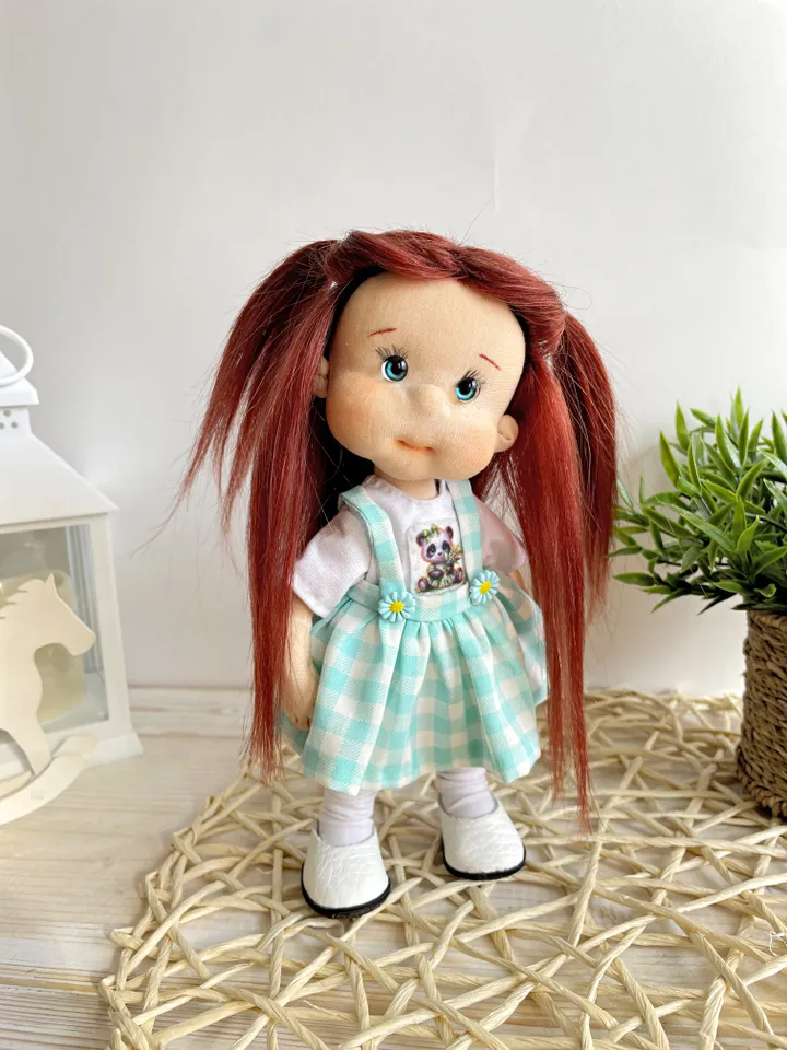 Art Doll Waldorf Doll Inspiration Handmade Textile Doll Birthday Gift for Girl