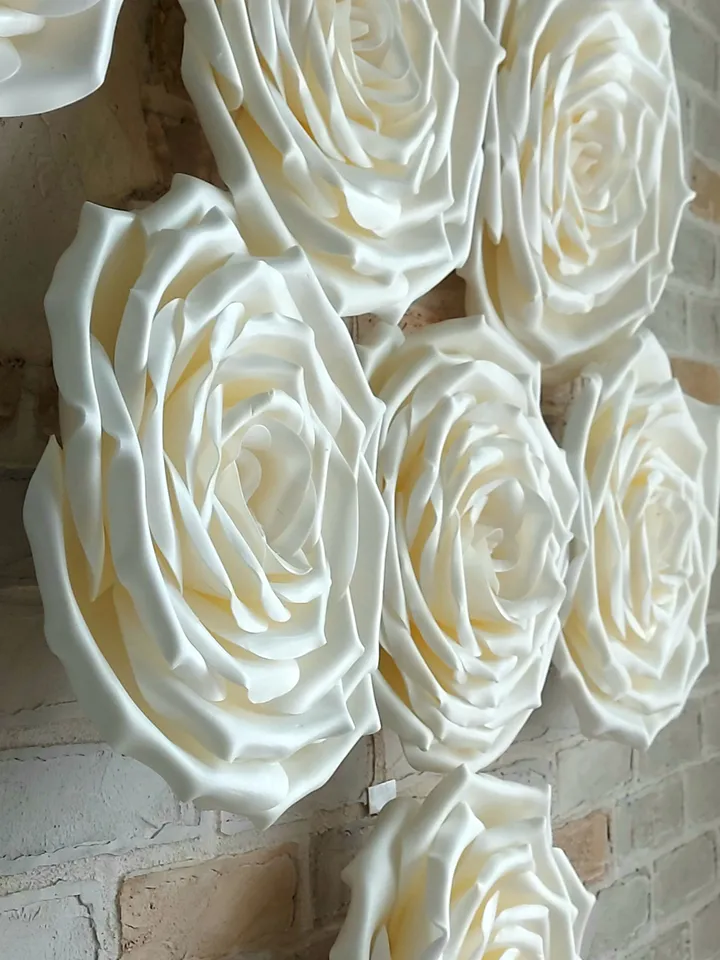 Giant flowers Large hanging roses Wedding flower decorations Custom size Lightweight waterproof Flowers for Party Backdrop Inside and Outside