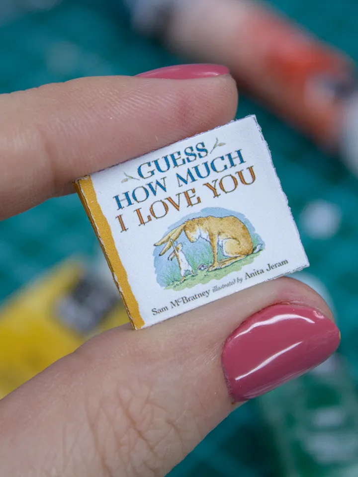 TEMPLATE Miniature book How Much I Love You