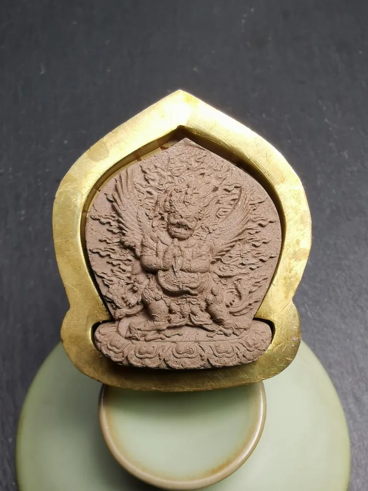 Vajrakilaya Tsa Tsa Mold,Old Version Dorje Phurba,4.5cm Height,Gandhanra Unique Tibetan Buddha Tsha Tsha Mould For Making Clay Statue