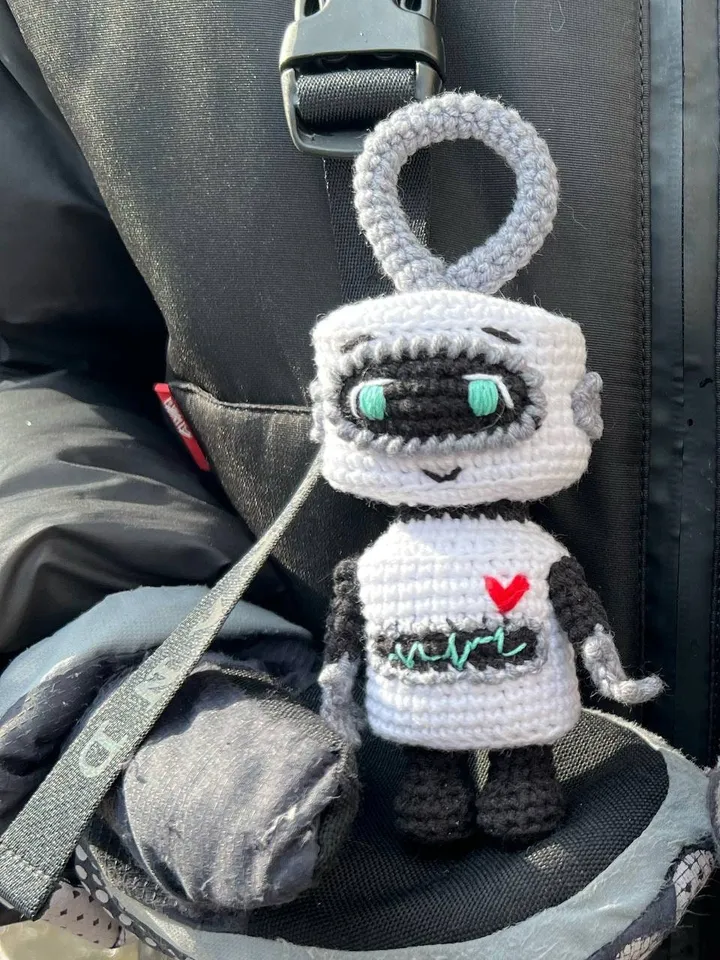Pdf Crochet Amigurumi Robot Pattern, Keychain Amigurumi Pattern, CROCHET PATTERN ONLY, crochet pattern, amigurumi tutorial, robot doll