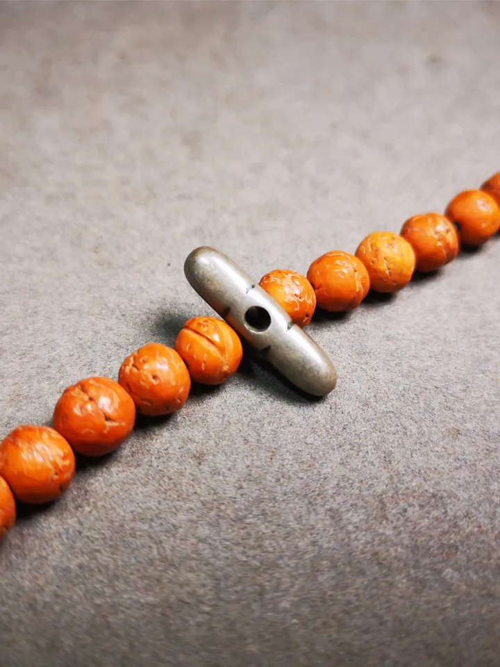 Gandhanra Handmade Tibetan Amulet,Vajra Pendant for Mala,Bag Hanging,0.9" × 0.24"