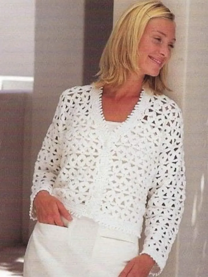 Crochet pattern Cardigan , crochet jacket, sweater, Crochet Waistcoat , Jacket Waistcoat pdf instant download