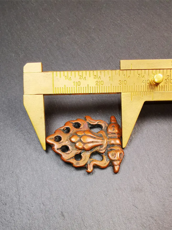 Gandhanra Antique Tibetan Buddhist Amulet,Mani Jewel/Wish Fulfilling Cintamani Badge, Nubro,80 Years Old