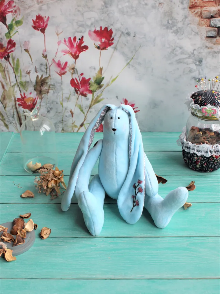 Stuffed animal pattern – Bunny Toy sewing pattern - Christmas gift idea