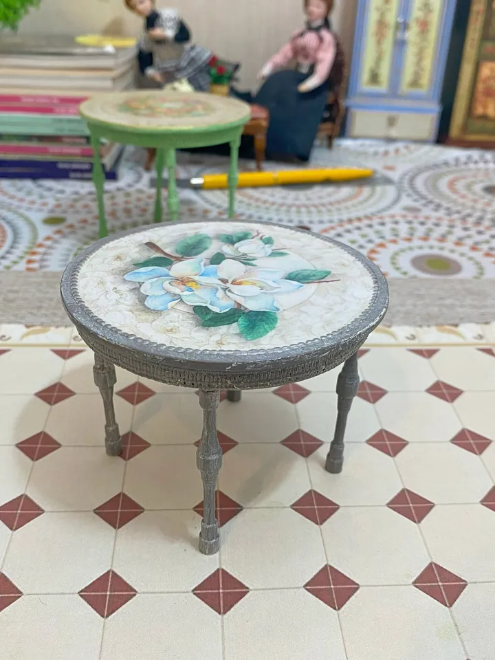 Kitchen tables for a doll house. 1:12. dollhouse miniature. Doll table. Furniture for dolls.Handmade.