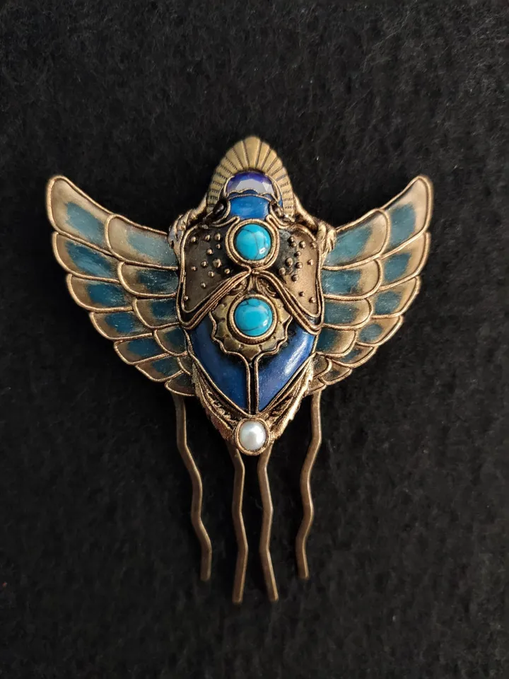Egyptian Scarab,Hairpin,Hair Winged Scarab Beetle,Hairpin Scarab