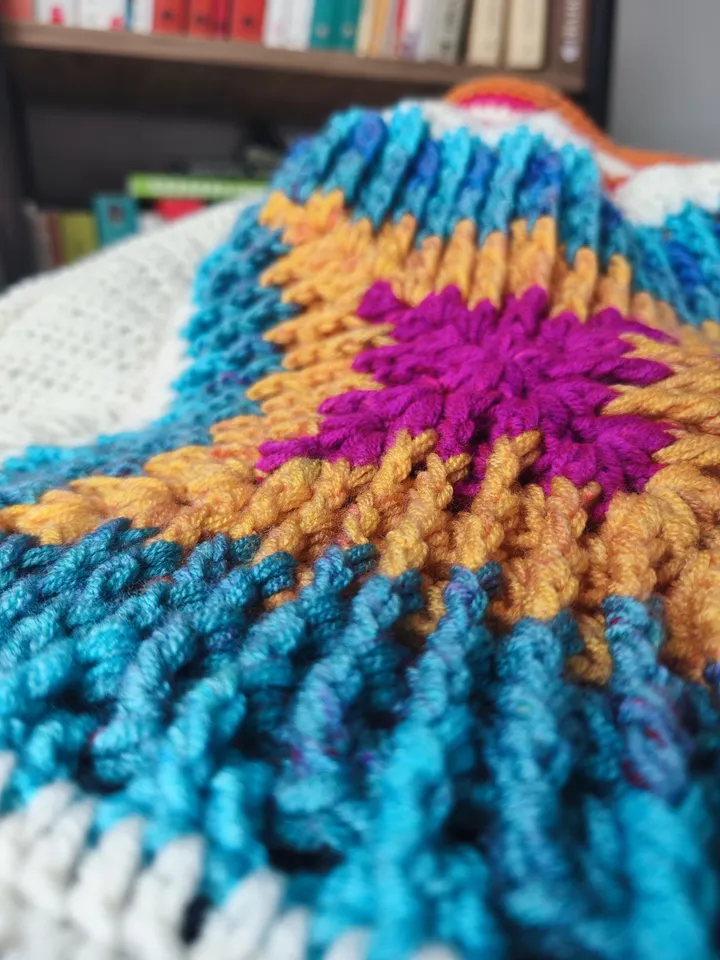 Handmade Crochet Granny Square Skirt - Boho Style Fashion