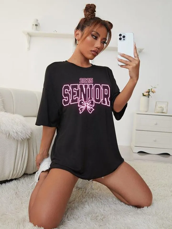 Coquette, Neon Senior 2025 PNG,Pink Bow png,Senior 2025 png,Class of 2025 png,Graduation 2025 png,High School Shirt png,University png,Grad
