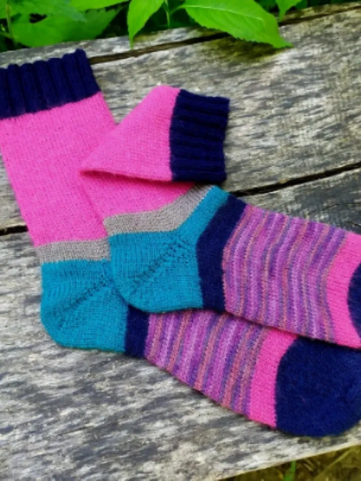 Handmade womens socks | Warm knitted accessory
