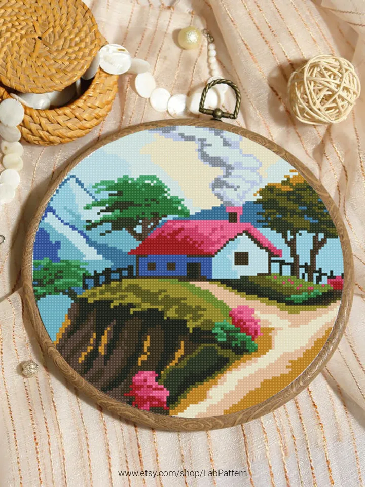 Nature Cross stitch pattern | Embroidery Pattern | Instant Download | Embroidery Designs
