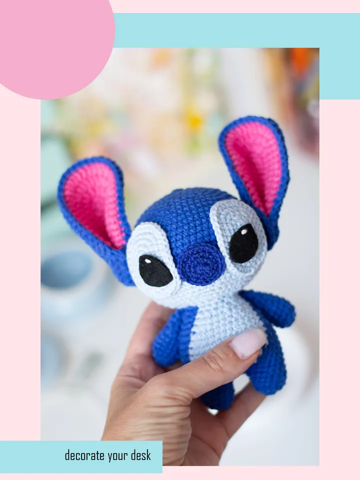 Stitch Crochet pattern amigurumi Monster for beginners in ENG