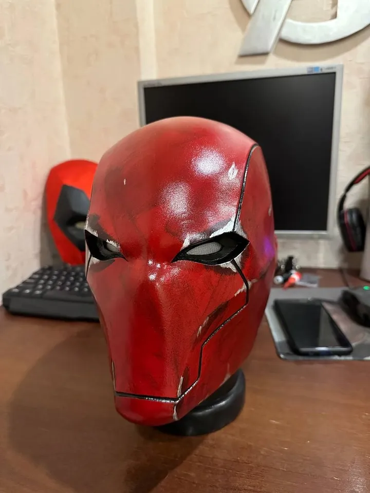 Red Hood Mask / Red Hood Helmet / Red Hood cosplay