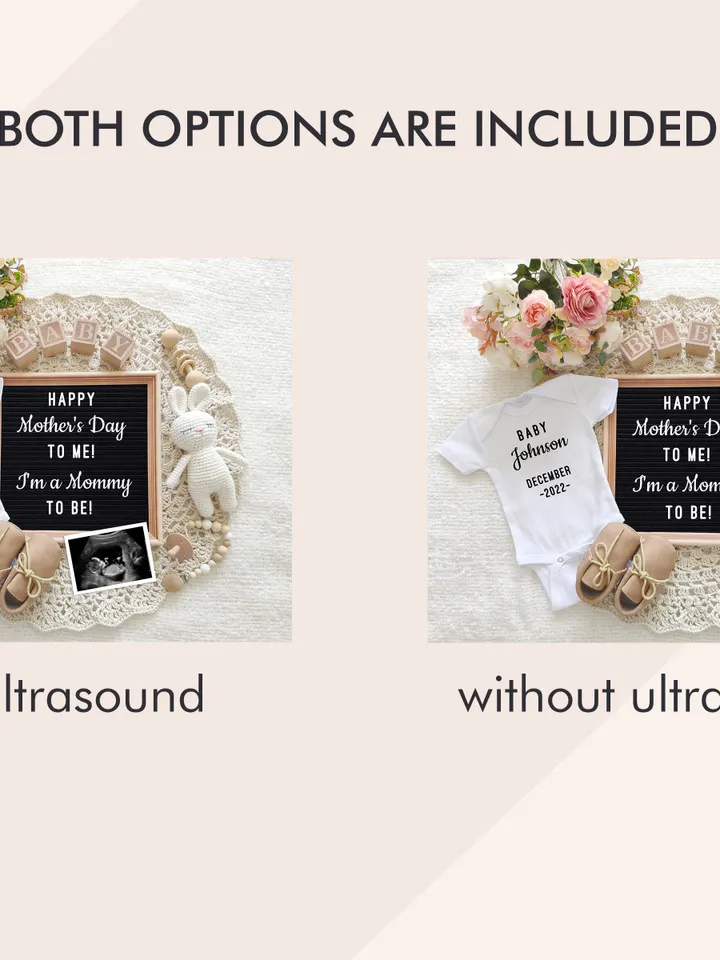 Mother's day Pregnancy Announcement Digital, Mother's Day Baby Announcement, Editable Template for Social Media