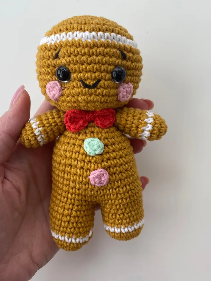 GINGERBREAD Christmas Crochet pattern - Amigurumi pattern toy - Pdf English tutorial - New year decor