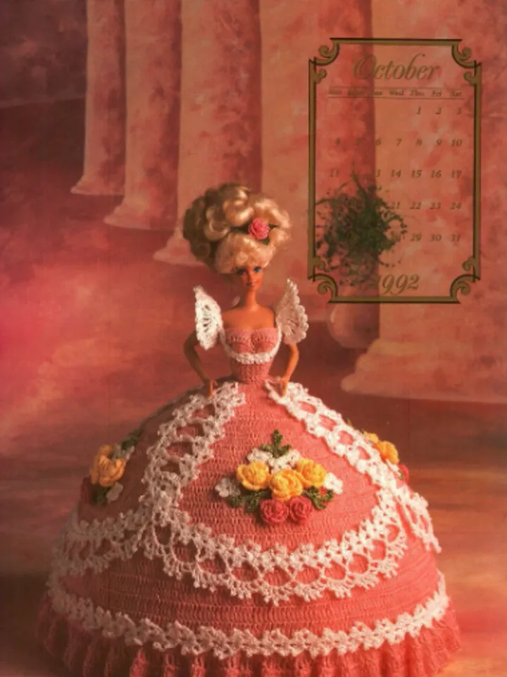 Vintage Barbie Dress Crochet Pattern for Dolls 11-1/2" Digital Download PDF