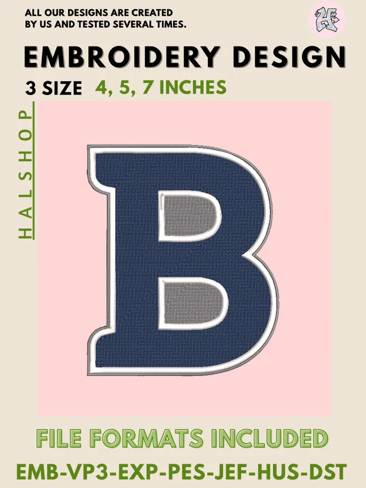 Butler Bulldogs Machine Embroidery Design – NCAA College Sports Team Digital Embroidery File 🐾💙