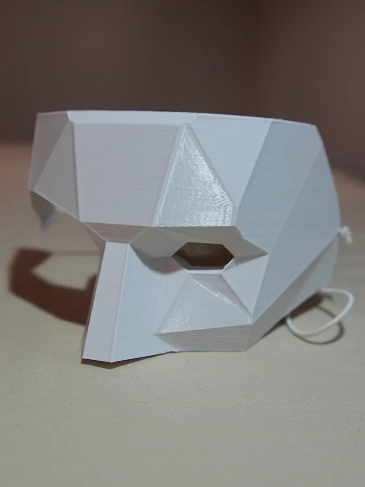 The Phantom of the Opera mask Polygonal The Phantom of the Opera mask