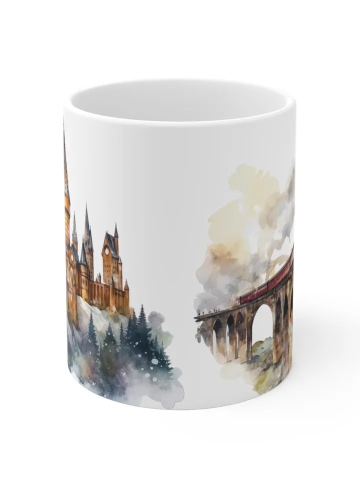 Wizarding World Cup Mug, Magical Tournament Coffee Cup, Fantasy Sports Tea Mug, Hogwarts Inspired Souvenir Gift, Magic School fan Decor