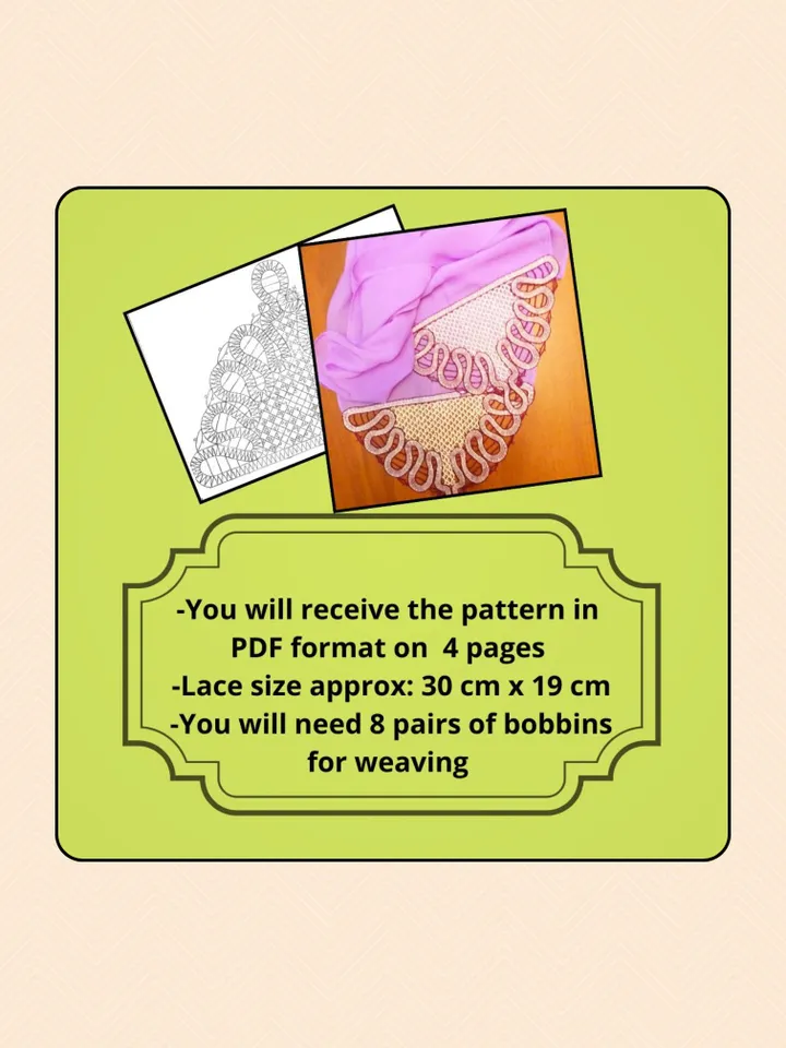 5 Patterns Lace Bobbins. Lace style.