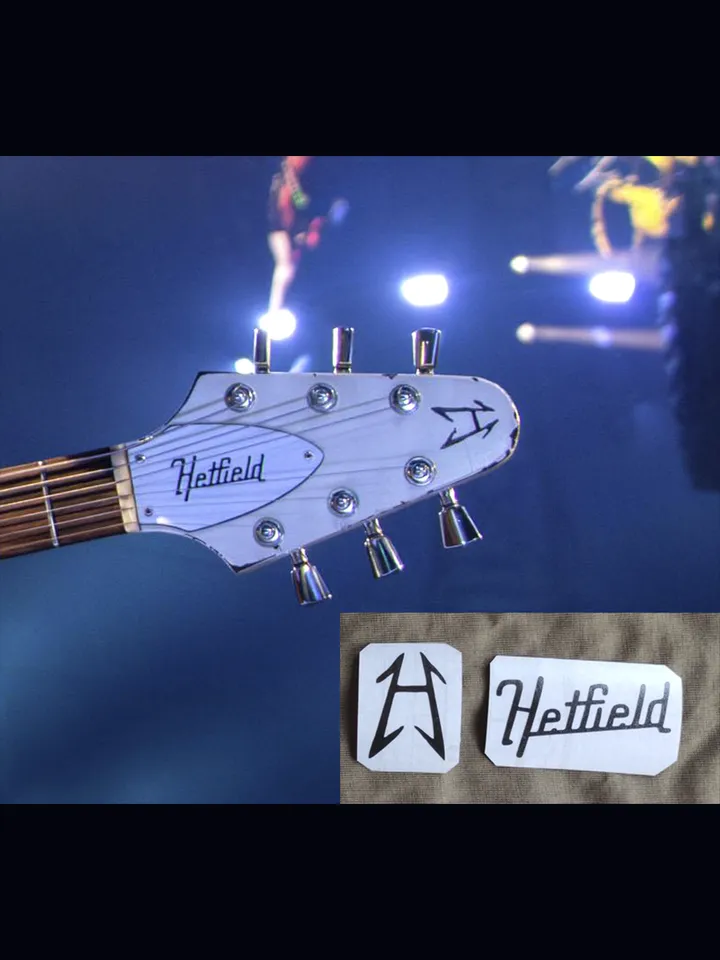 James Hetfield guitar stickers Gibson Electra Flying V 2236 ver. 2024 vinyl decal