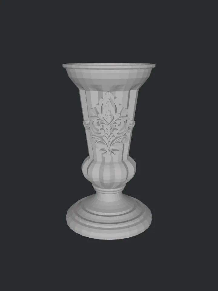 3D MODEL Miniature Victorian vase model ready to print