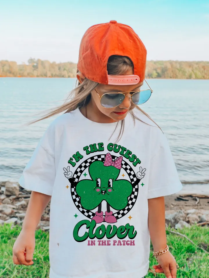 2 files, St.Patricks Day PNG Sublimation Shirt Design,Kids St Patrick Day Png, Kids Sublimation, Lucky png, Toddler png, clover png, png