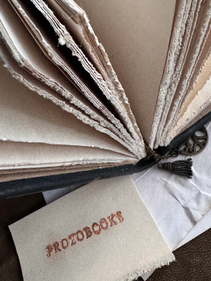 Notebook with an eye made of genuine leather, grimoire, book of shadows.