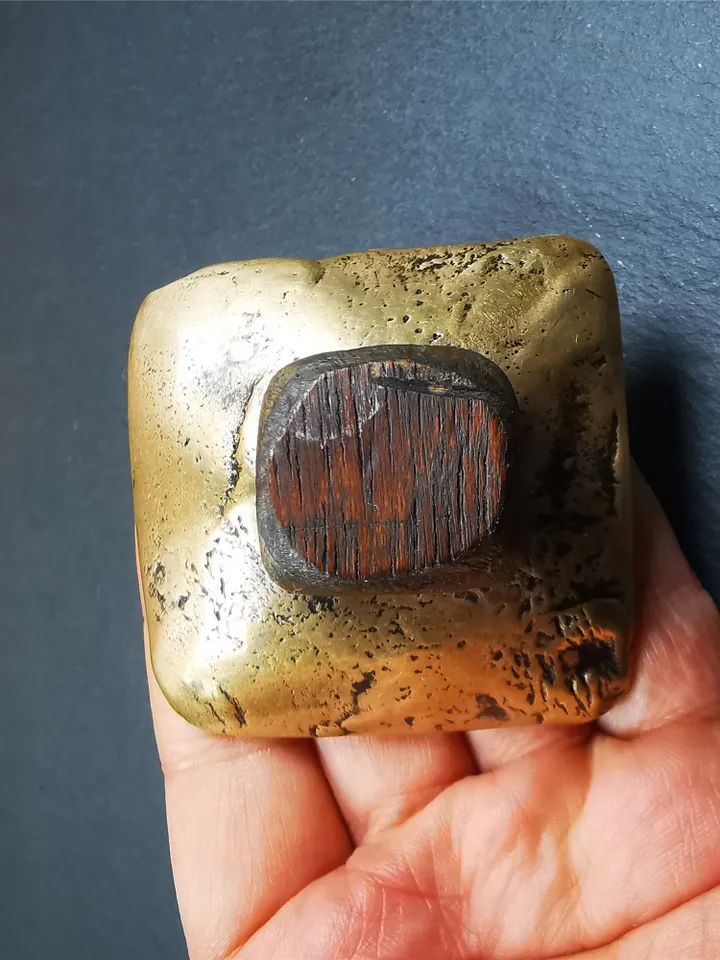 Gandhanra Old Tibetan Buddha Statue Tsa Tsa Mold, Mahakala Tsha Tsha Mould For Making Clay Statue,2.36&quot;,about 70 Years Old