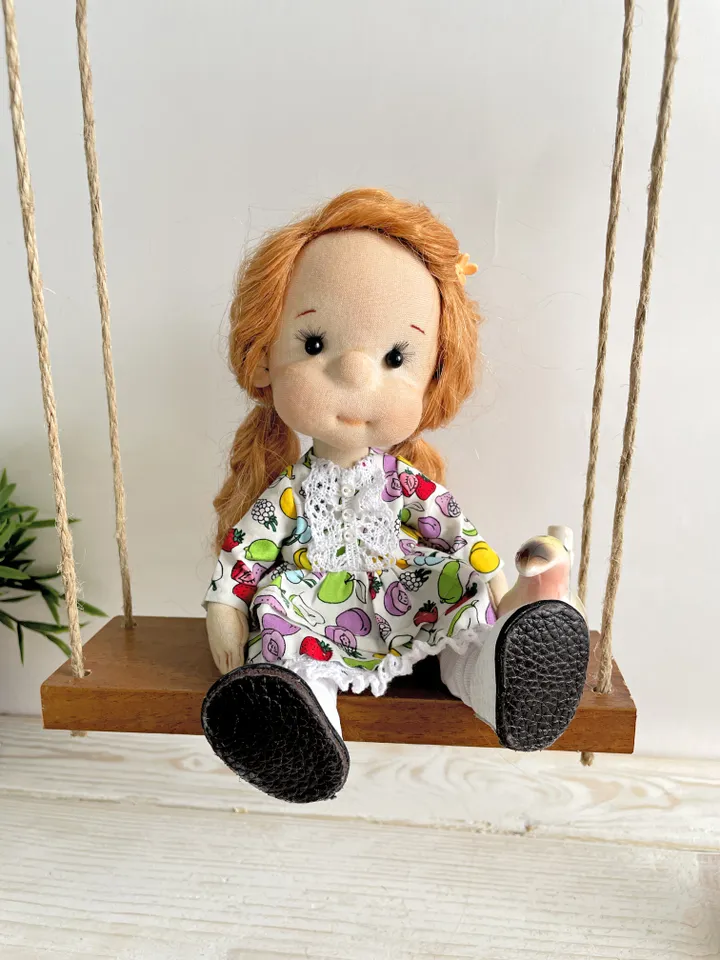 Handmade Textile Doll Art Doll Waldorf Doll Inspiration Birthday Gift for Girl