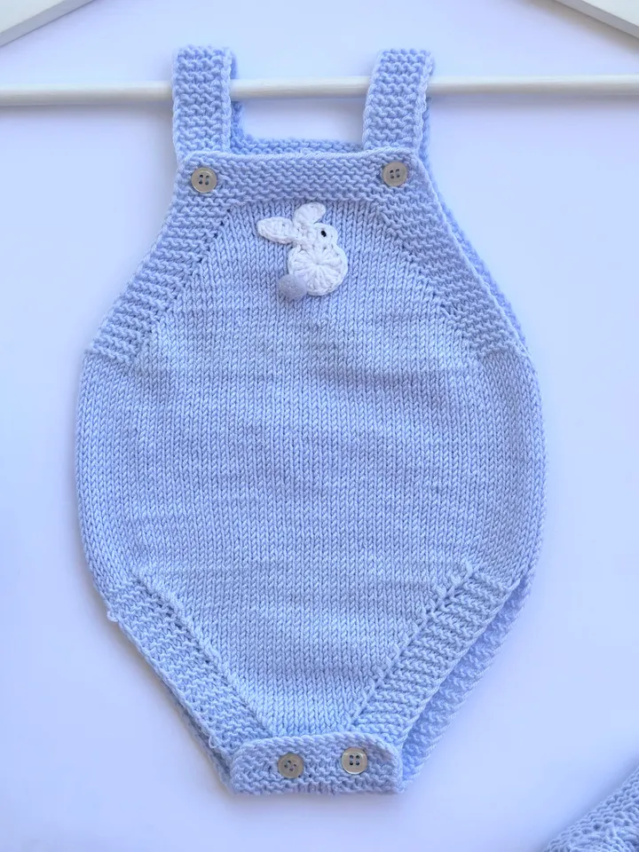 PDF Newborn Onesie Seamless Knitting Pattern – Comfort for Your Newborn with video ENG