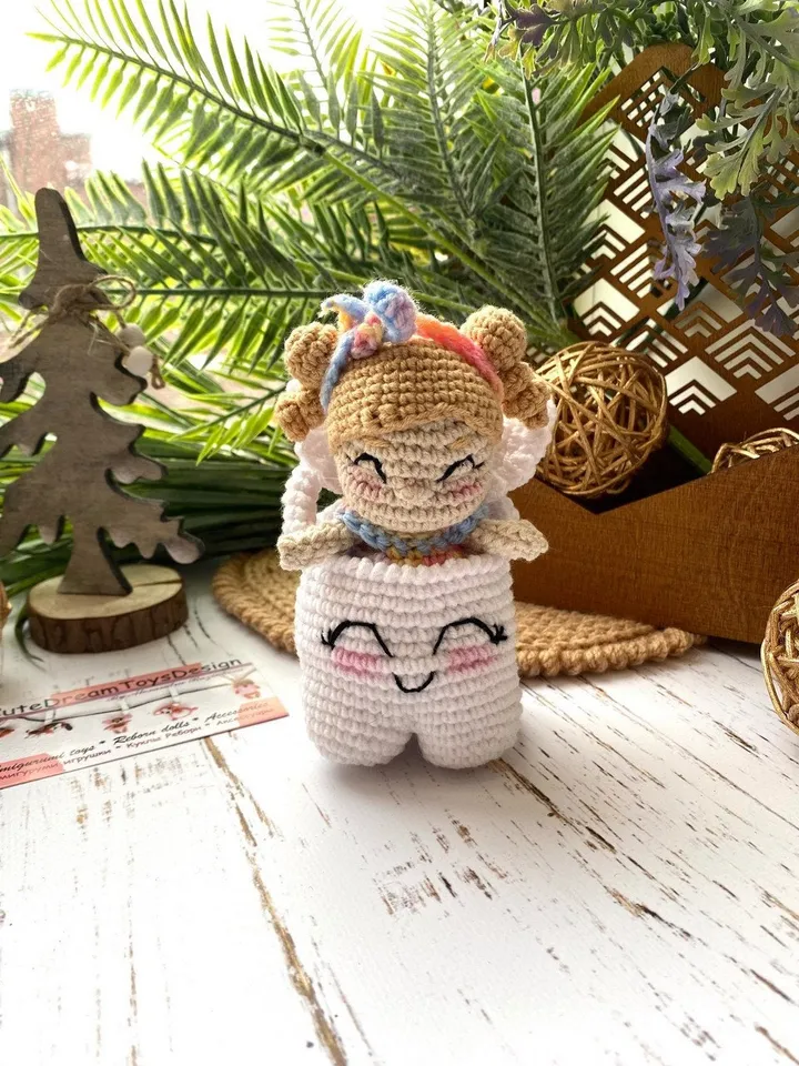 PDF Tooth Fairy Crochet Pattern, Crochet Amigurumi Doll Pattern, PDF Stuffed Toy Pattern, English Pattern, Amigurumi toy, Crochet Fairy