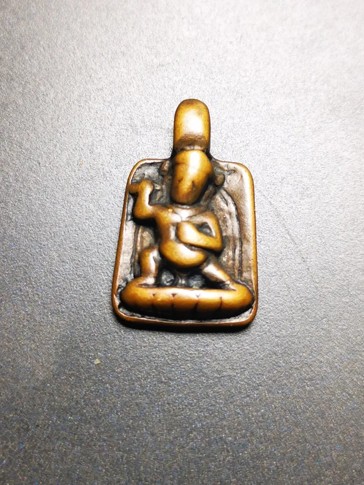Gandhanra Handmade Vajrapani Tibetan Mala Counter, Mala Pendant,Mantra Dot Prayer Beads Accessories,Made of Brass